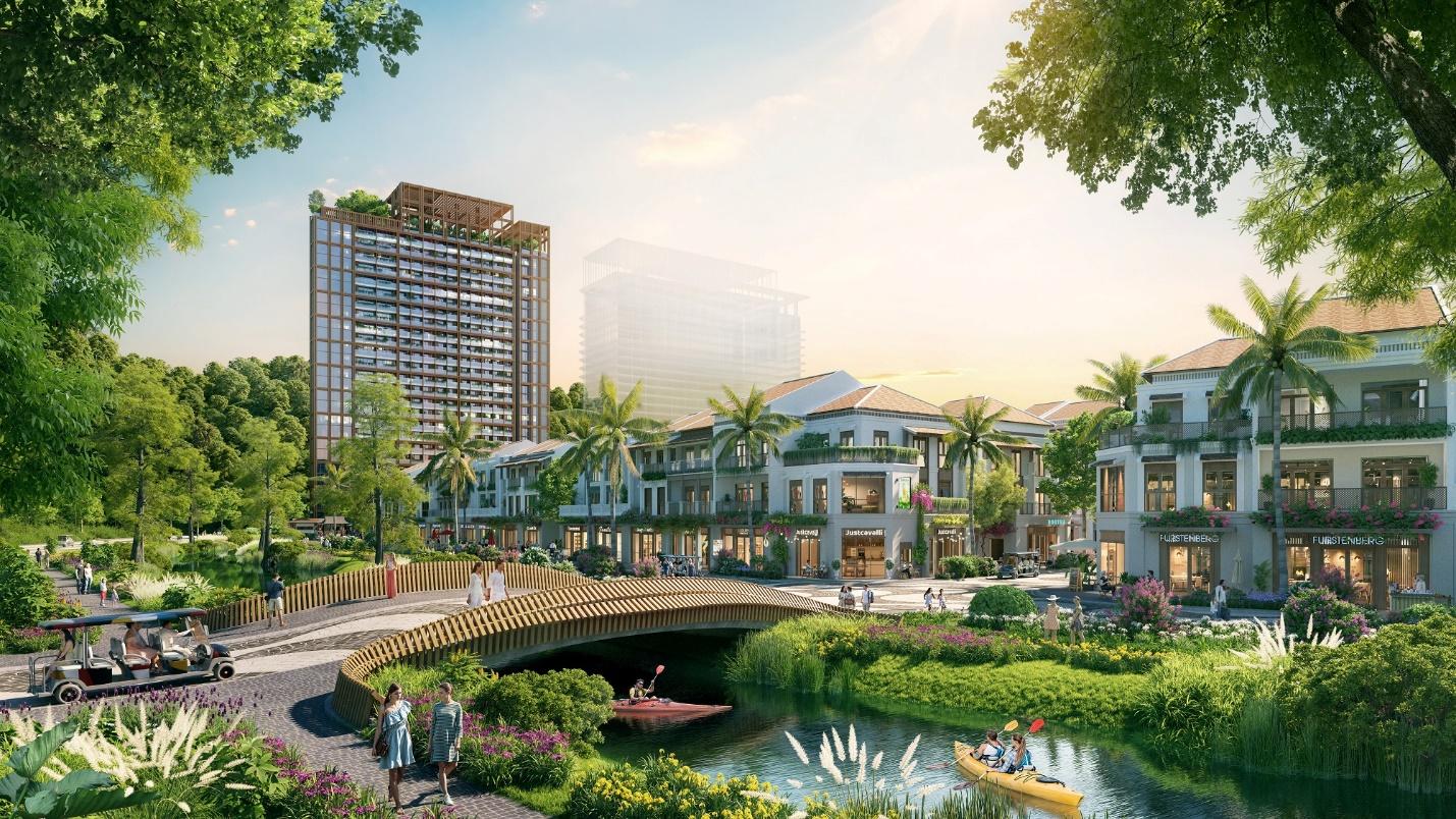 Thành phố Vịnh trung tâm Xanh Island nằm tại trung tâm đảo Cát Bà.