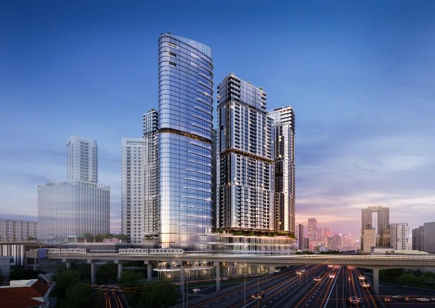 Sun Feliza Suites kết nối thuận tiện với tàu điện Metro.