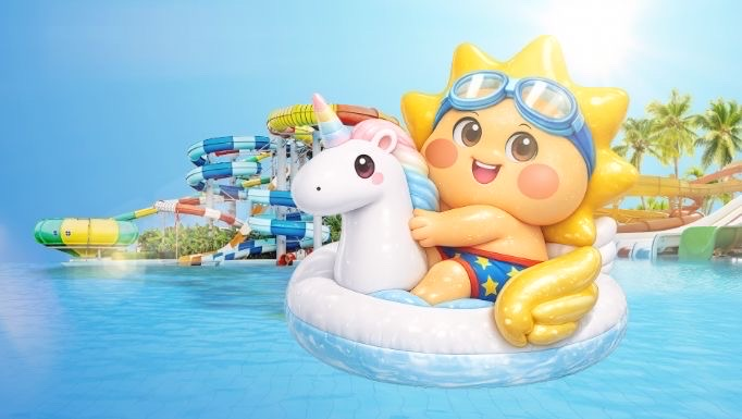  Biểu tượng Sunny quen thuộc của Sun World đã hiện diện tại vùng biển Vũng Tàu. 