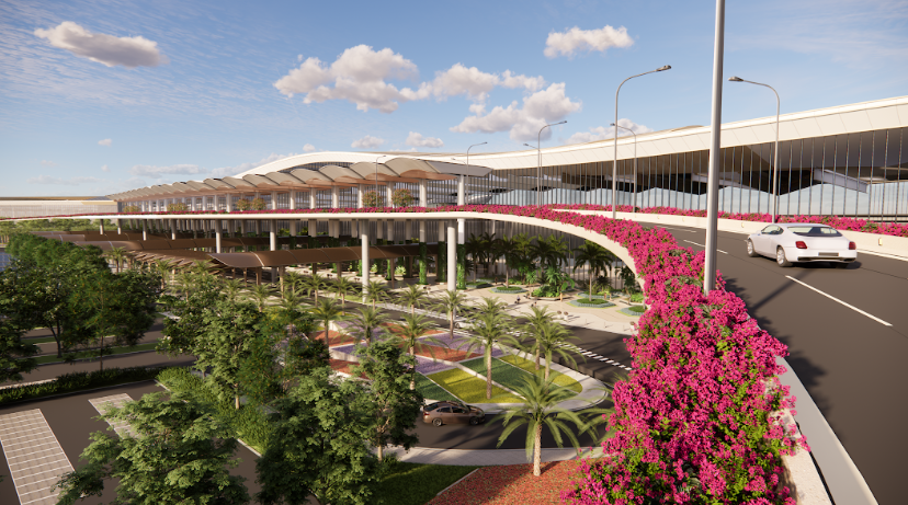  Phối cảnh nhà ga T2, dự án mở rộng Cảng HKQT Phú Quốc