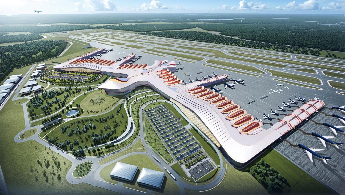 The design of Phu Quoc International Airport is inspired by the image of the Phoenix. Photo: CPG Consultants (Singapore).