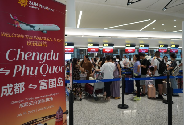 Sau Phú Quốc, Sun PhuQuoc Airways sẽ tiếp tục khai trương đường bay từ TP.HCM đến Thành Đô