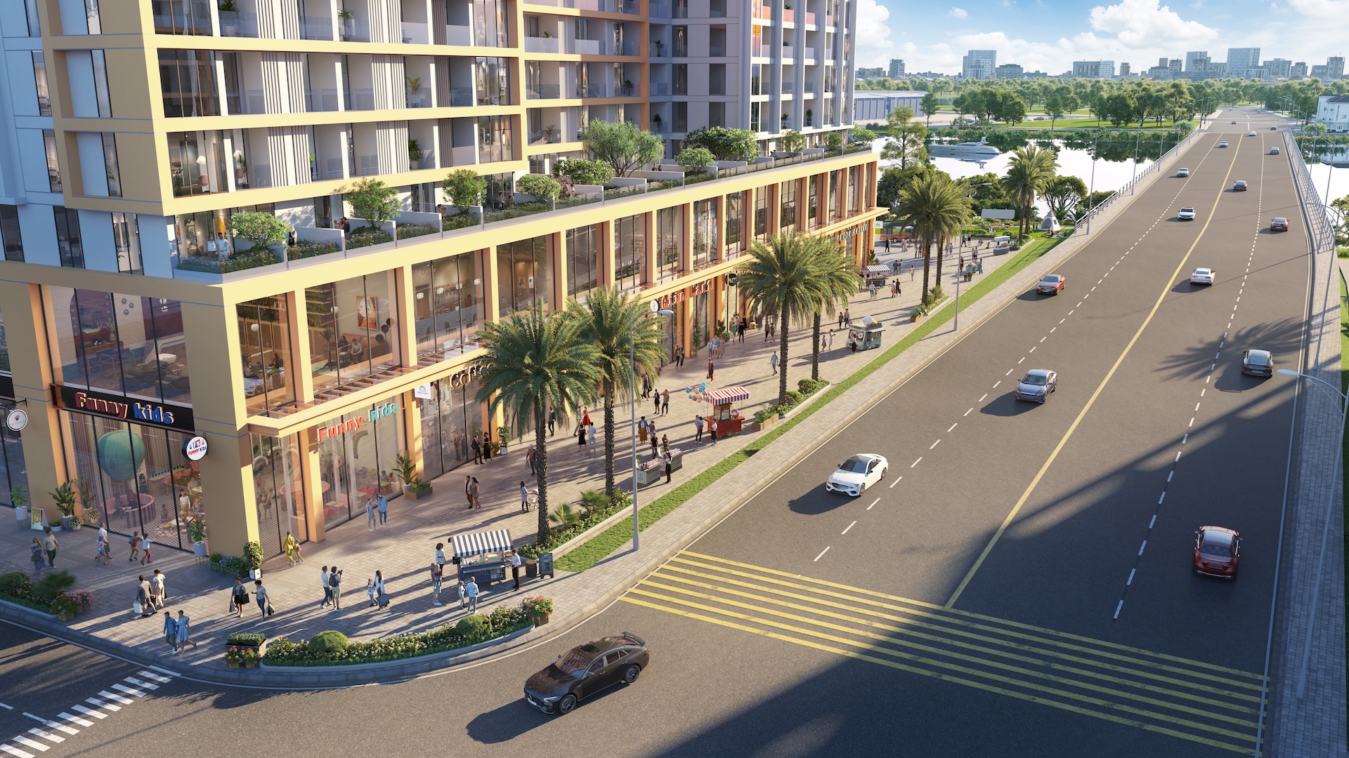  Shophouse khối đế kiến tạo dòng tiền bền vững nhờ đón đầu tệp khách hàng cao cấp nội khu và khu vực lân cận.