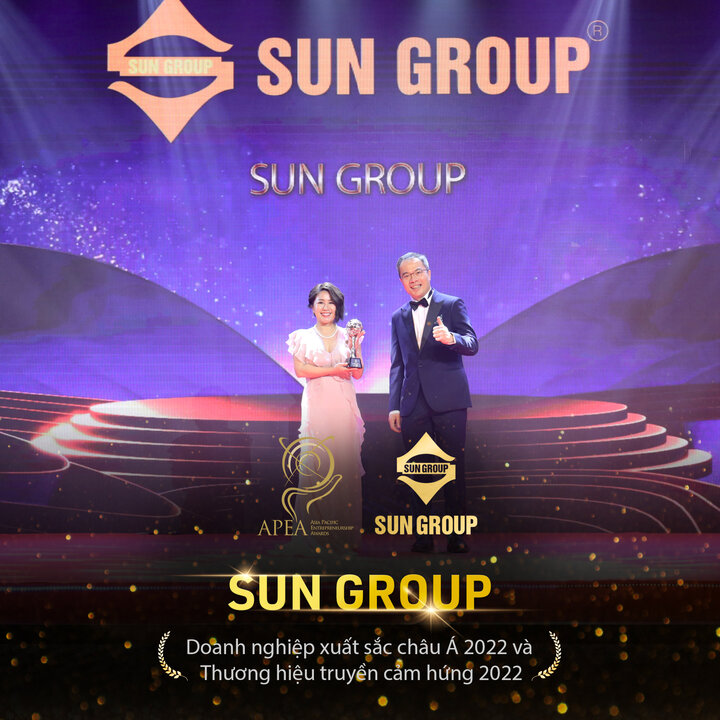 Sun Group - Doanh nghiệp xuất sắc châu Á 2022 và Thương hiệu truyền cảm hứng 2022 (Asia Pacific Entrepreneurship - APEA)