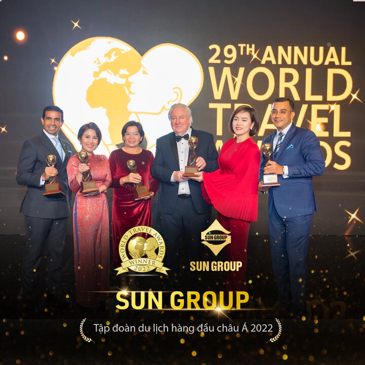 Sun Group - Tập đoàn du lịch hàng đầu châu Á 2022 (World Travel Awards)