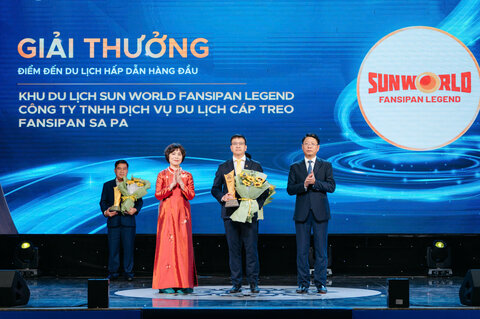 Sun World Fansipan Legend được vinh danh "Điểm đến du lịch hấp dẫn hàng đầu" tại VITA Awards 2026